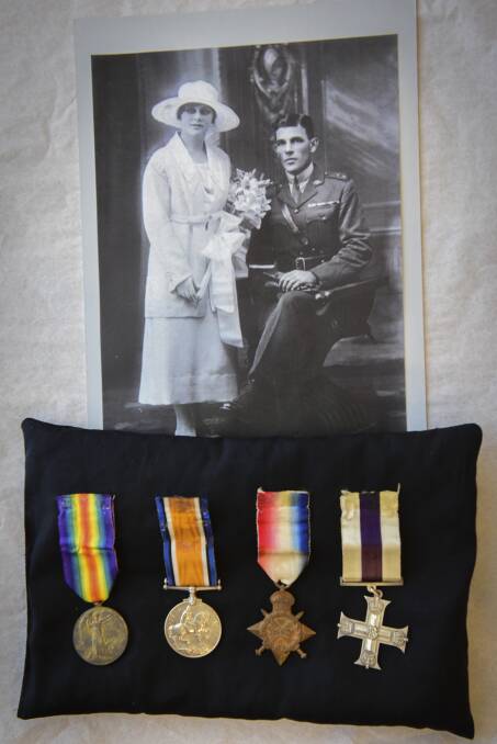 Lt Bartels' medals. Picture: Paul Scambler