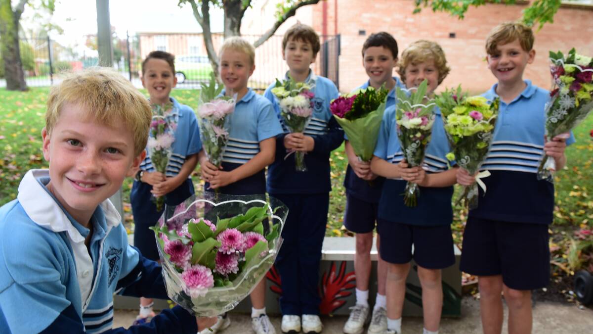 St Thomas Mores Catholic Primary students Thomas Chambers, 9, Will Massey, 10, William Barns, 10, David Wilkins, 10, Declan Rae, 10, Tom Fryett, 10 and Oliver Belsak, 9. Picture: Paul Scambler