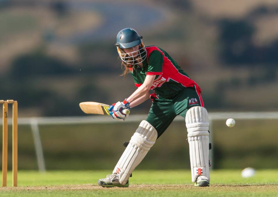 ON FIRE: Launceston opener Madeleine Chick top scored with 32 against Riverside. Pictures: Phil Biggs