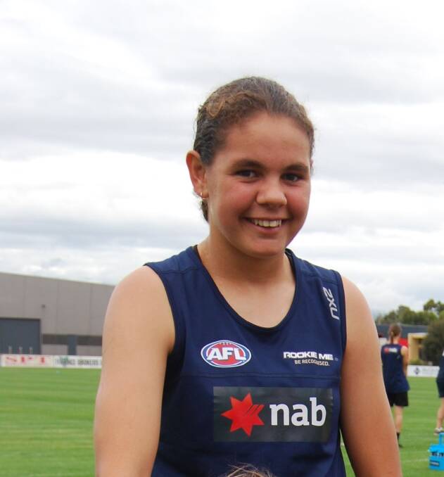 Lela Spotswood is a member of the Tasmanian kickstart girls team.