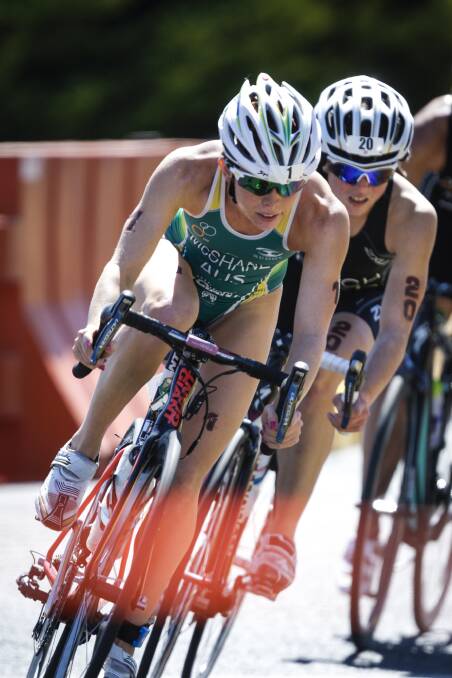 RETURNING: Charlotte McShane will make her fourth appearance at the Devonport Triathlon on Saturday with the Gold Coast Commonwealth Games also on her mind.