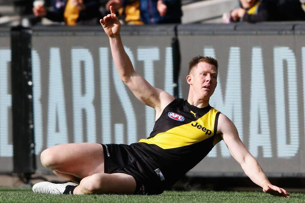 WHO HAD A GOOD DAY?: Jack Riewoldt enjoyed himself against Brisbane on Sunday with a haul of 4.4. Picture: Getty Images