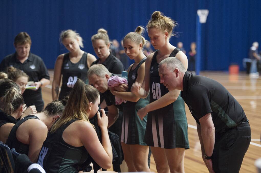 OFF-FIELD LEADER: Incoming Netball Tasmania chief executive Aaron Pidgeon as an assistant coach for the Tasmanian Magpies this year. Picture: Netball Tasmania