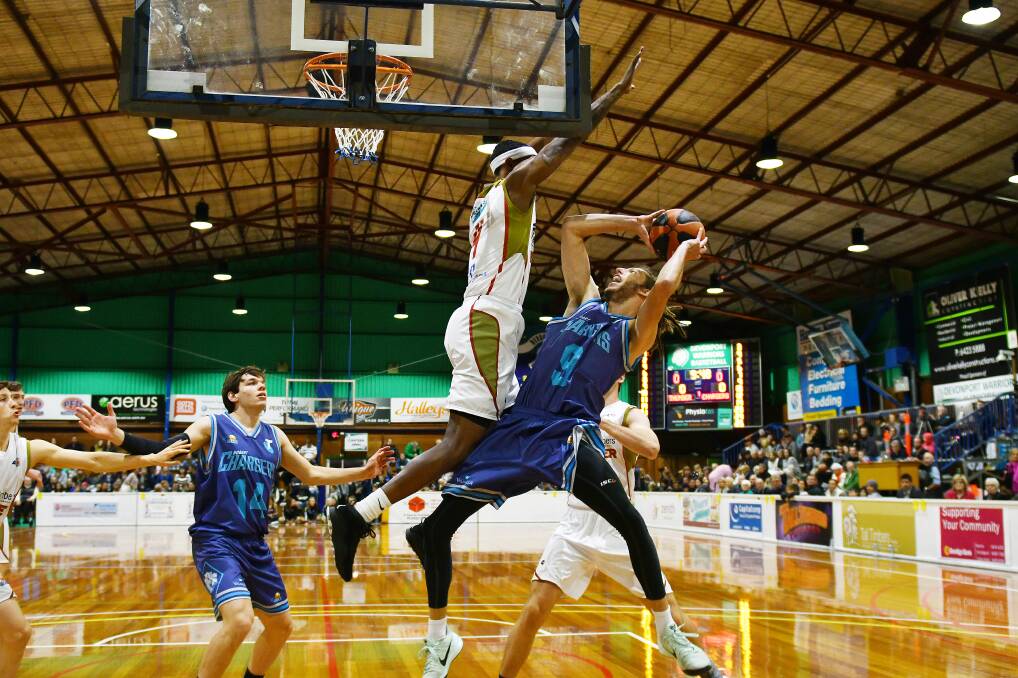 North-West Thunder and Hobart Chargers in action earlier this year. Picture: Brodie Weeding