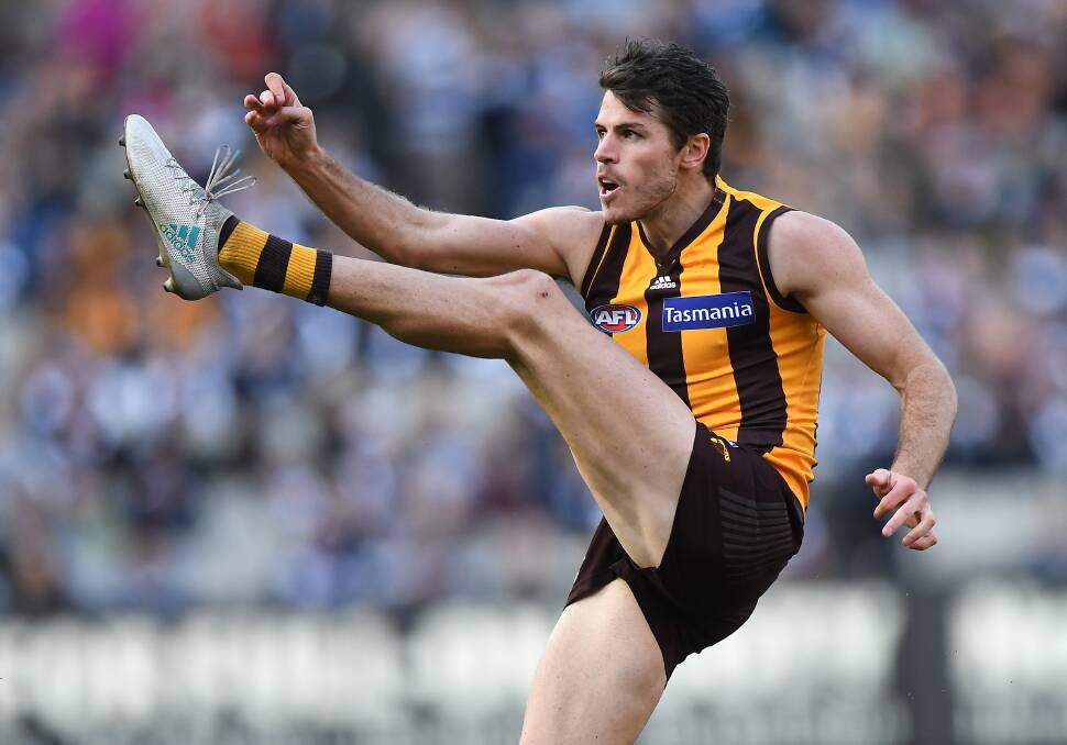 KEY HAWK: Isaac Smith says it feels like a new group at Hawthorn such has their improvement been in recent times. Picture: AAP