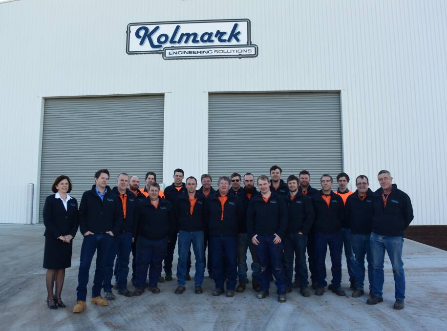 New Era: The Kolmark team at their new $2million workshop in Westbury. This development signals a new era for the company as they continue to grow as major players in the stainless steel fabrication industry. 