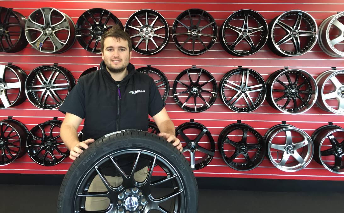 New kids on the block: Tazzy Tyres franchise owner Dan Smart is looking forward to continued success after a groundbreaking first month in business. 