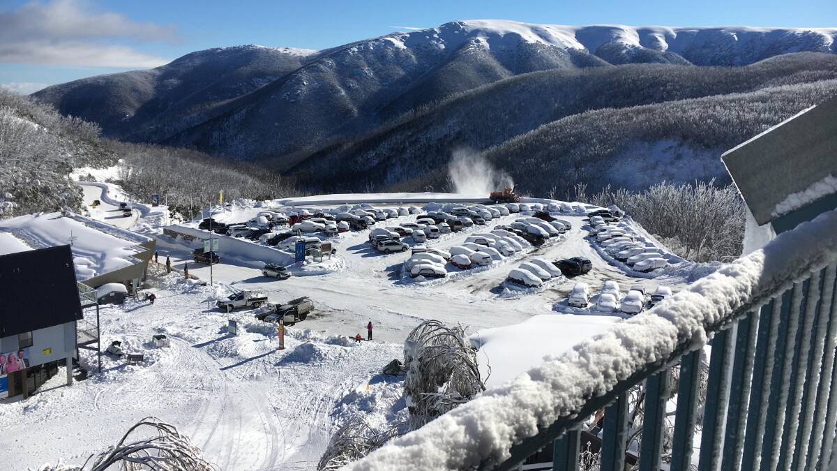 Falls Creek Country Club apartments … direct access to the snow-covered slopes.