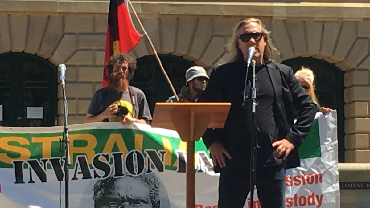 The Tasmanian Aboriginal Centre organised a rally to demand a date change for Australia Day