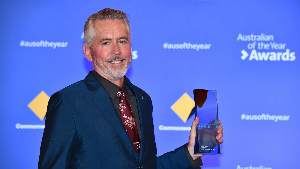 Top Aussie: Boat Harbour's Scott Rankin was named Tasmanian Australian of the Year on Friday.