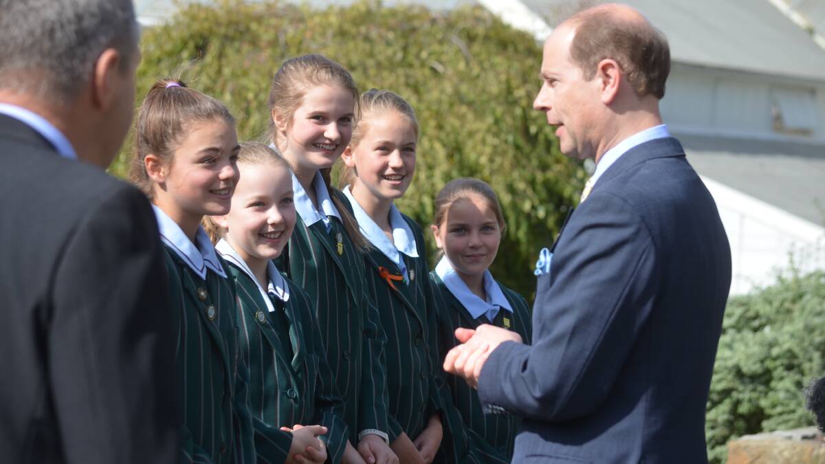 His Royal Highness visited the Tasmanian Botanical Gardens today.