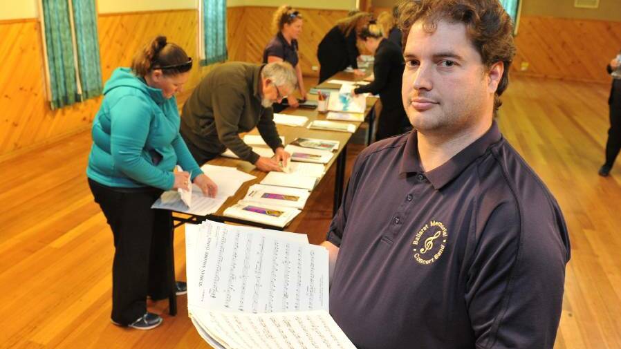 DEVASTATED: Ballarat Memorial Concert Band musical director Wade Carman pleads with the thieves who stole his car and the band's trailer to give back their equipment. Picture: Lachlan Bence.