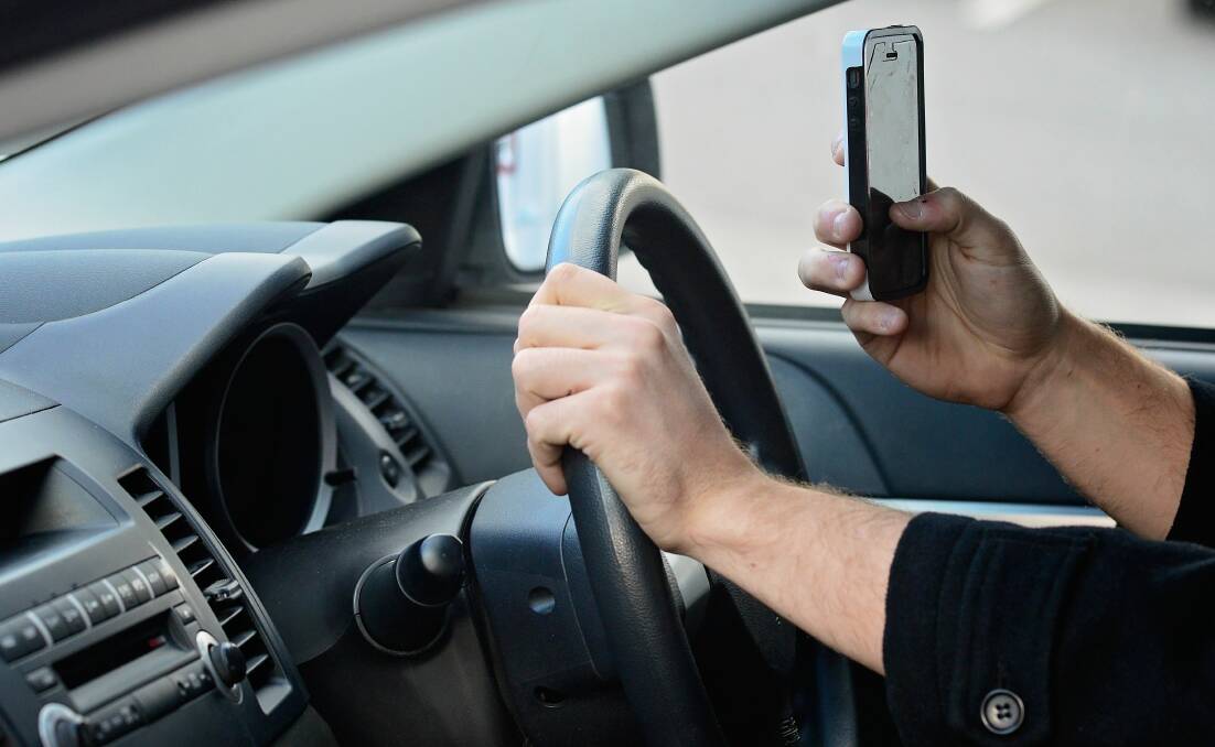 John King, of Deloraine, says texting while driving is a crash waiting to happen.