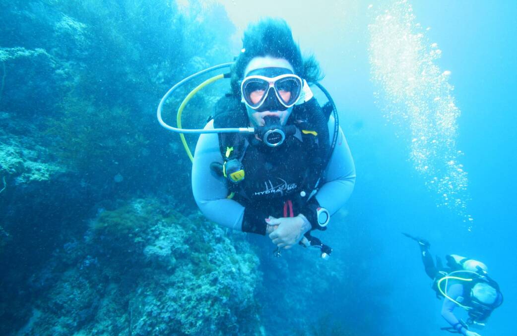 UNDERWATER: Diving has taken Kylie Simons overseas, here she dives in Papua New Guinea exploring in warmer waters.