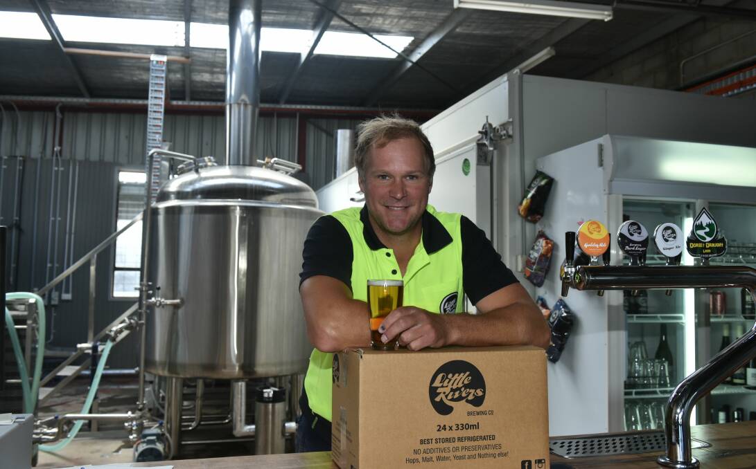 READY: Little Rivers Brewing Company director and head brewer Chris Carins is looking forward to the food van event on Friday evening, which aims to give a boost to Scottsdale. Picture: Neil Richardson