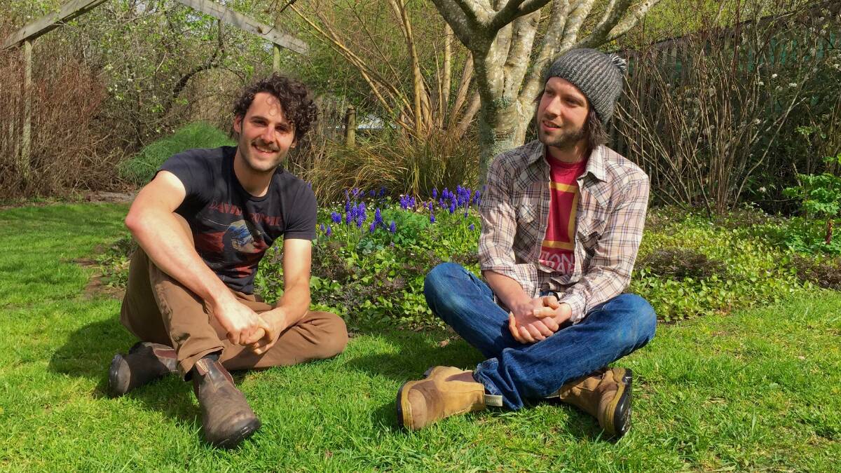 GREEN THUMBS: Matt Bendall and David Doukidis are delighted to be the new owners of Wychwood garden and nursery. Picture: Supplied