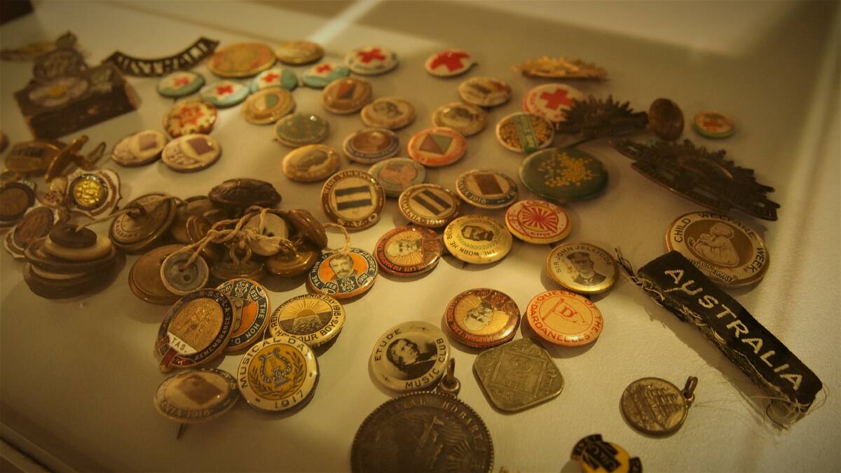 This collection of buttons showcasing Australia's military history is part of the special and rare collection. 