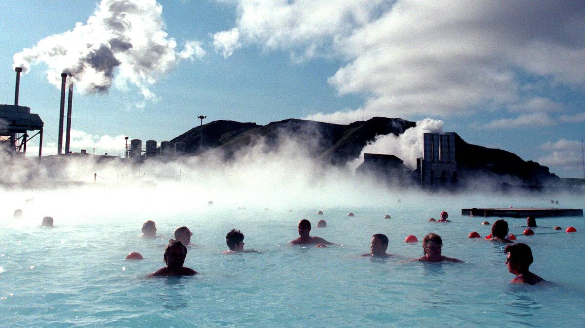 Lying on a major fault-line, Iceland is highly volcanic and has abundant hot water that bubbles up in springs and thermal pools. 
