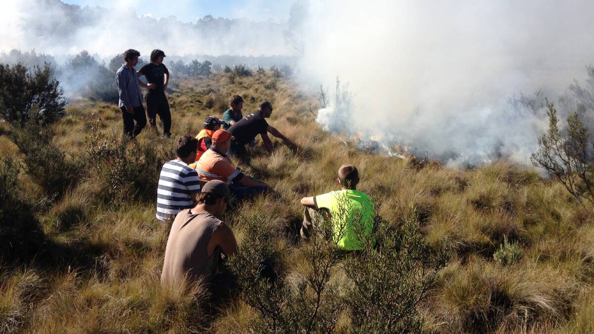 FIRE AS A TOOL: The Tasmanian Aboriginal Centre is holding a fire weekend to build their knowledge of traditional fire management. Picture: Tasmanian Aboriginal Centre