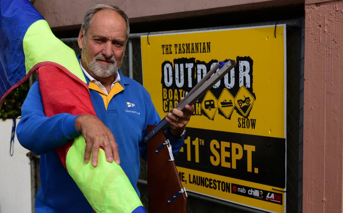 ALL SET: Ken Gourlay is ready for the Tasmanian Outdoor Boat and Caravan Show, and excited about the range of new exhibitors debuting for the first time this year. Picture: Paul Scambler