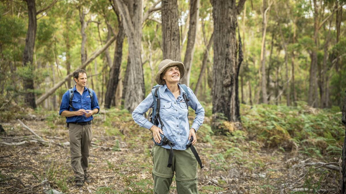 IN WONDER: Annette Dean with ecologist Matt Appleby. Picture: Annette Ruzicka
