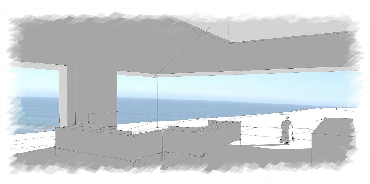 ROARING FORTIES: An artist impression of Ettrick Rocks Luxury accommodation on King Island. The units are western facing and utilise the ocean views. Picture: Supplied.