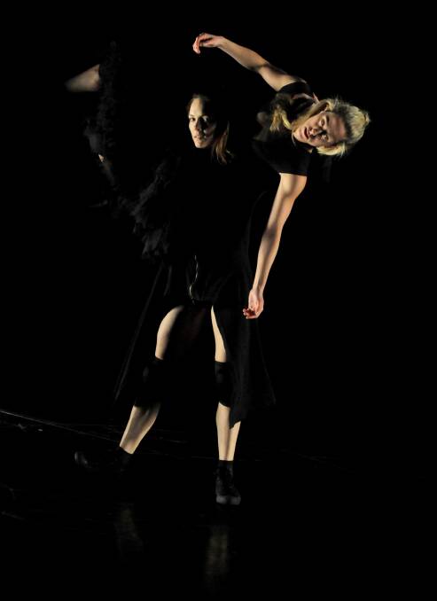 CULTURE: Tasdance Production Threefold from 2014, dancers Erynne Mulholland and Brianna Kell in action. Tasdance recieved a $5000 council grant. Picture: Geoff Robinson