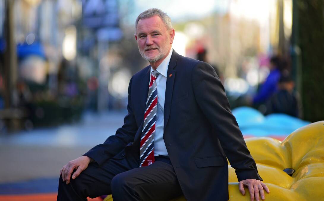 CITY HEART PLANS: Launceston mayor Albert van Zetten said the $60 million loan scheme could help the council move forward with the Brisbane Street Mall redevelopment in 2017. Picture: Phillip Biggs.