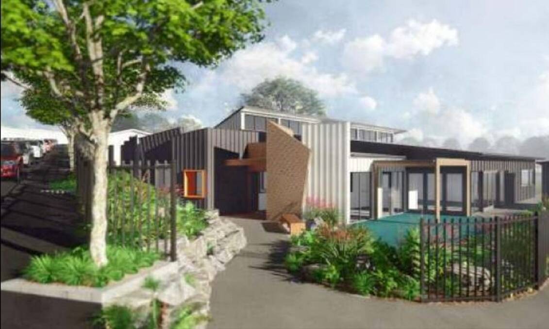 PARTIAL PLAN: An artist's impression of the proposed kindergarten building for the East Launceston Primary School, which is now the subject of a planning appeal. Picture: Supplied