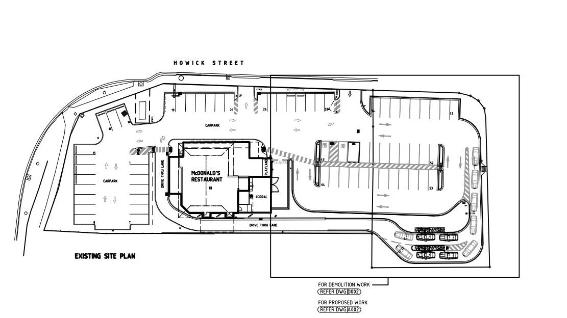 CHANGES: A drawing of the proposed car park extension. Picture: From planning application.
