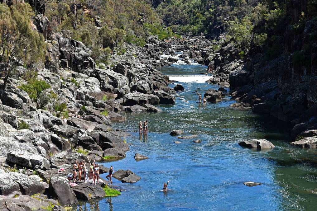 The iconic Cataract Gorge is a summer favourite in Launceston.
