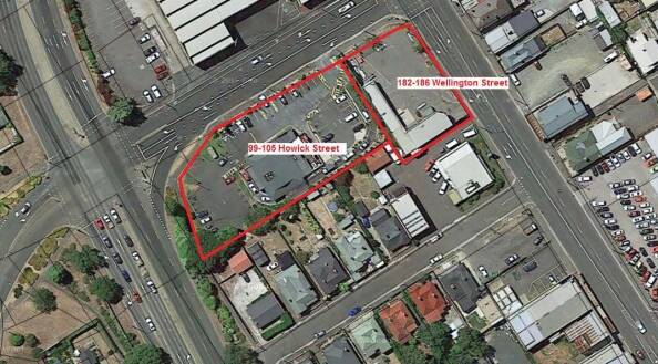 CHANGES: The McDonald's site will link to the VIP Sheds site on the corner of Howick and Wellington streets. Picture: From planning application.