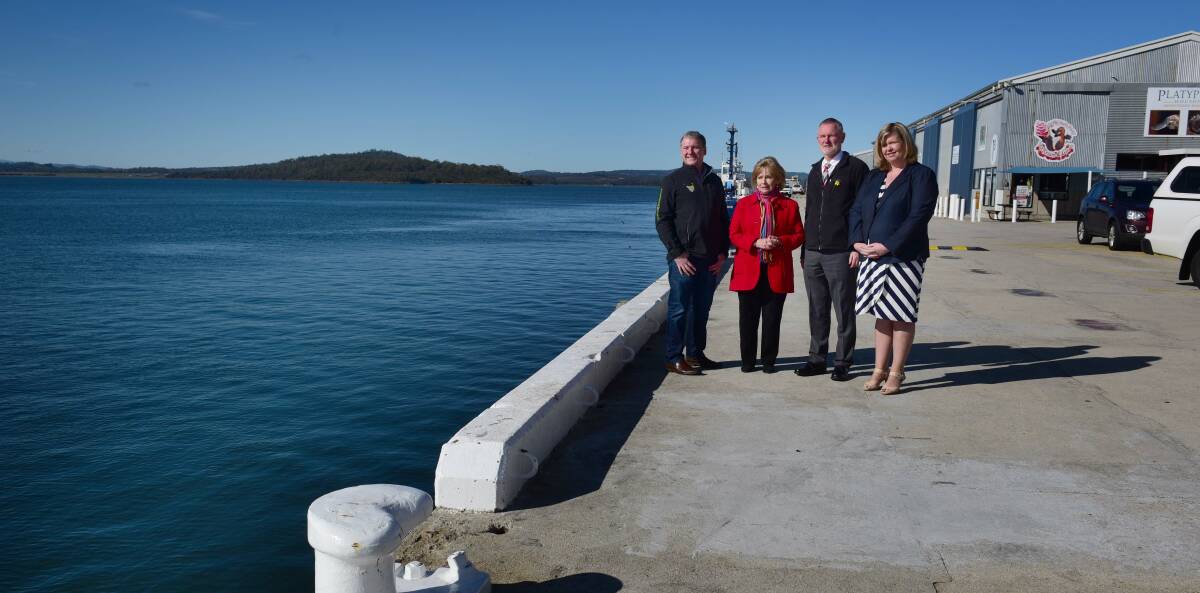 HIGH HOPES: Tourism Northern Tasmania's Chris Griffin with mayors Christina Holmdahl, Albert van Zetten and Bridget Archer. Picture: Paul Scambler