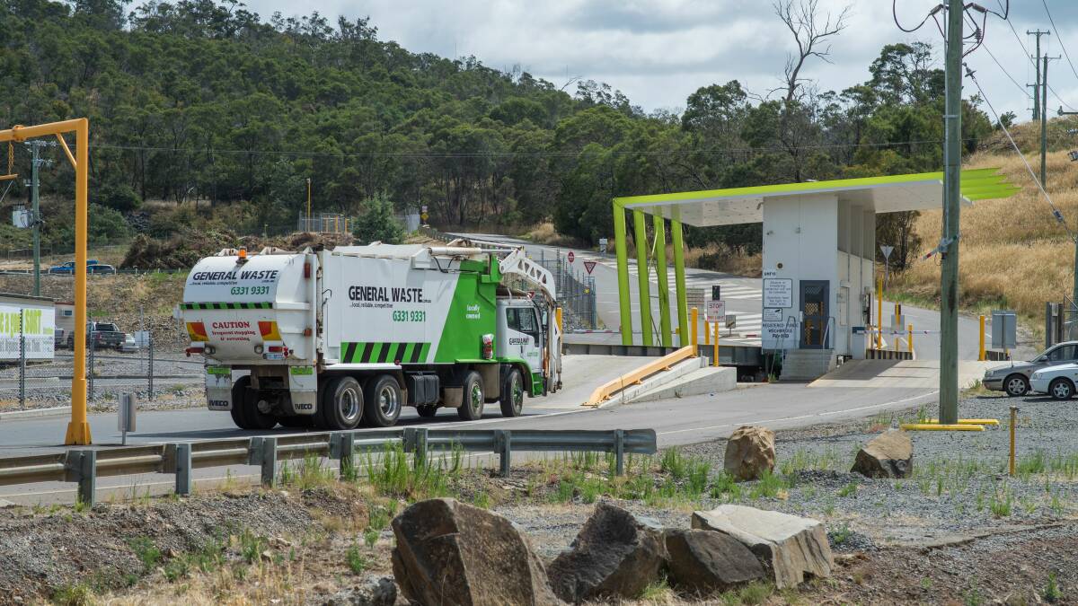 Entry to the Launceston waste transfer station