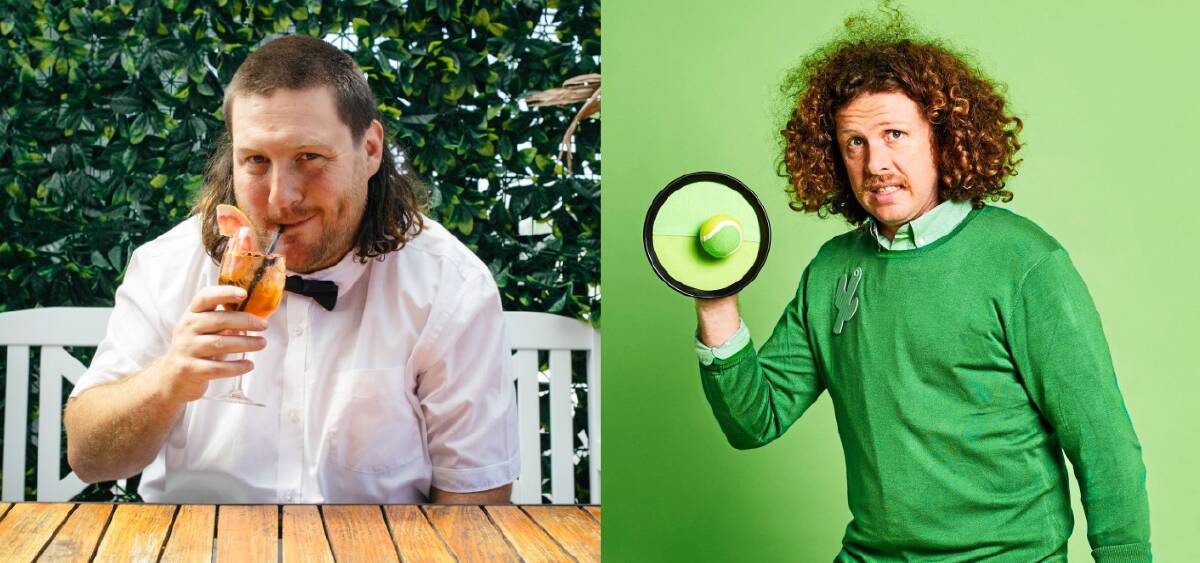 LARRIKINS: Aaron Gocs and Nick Capper are here to entertain Launceston comedy fans. Picture: Supplied