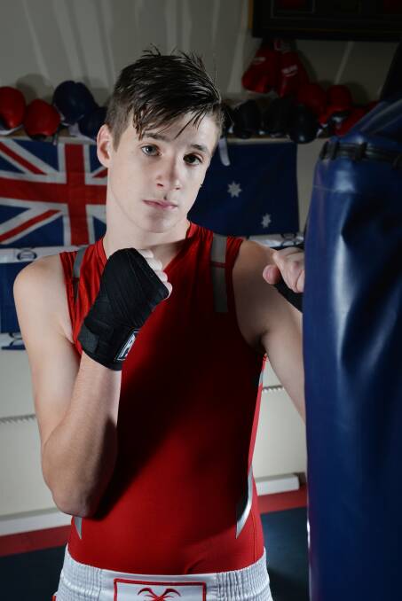 Ready to rumble: Dylan Cochrane will be one of the fighters in action at the Latrobe Boxing Club's annual tournament on Saturday night. Picture: Brodie Weeding.