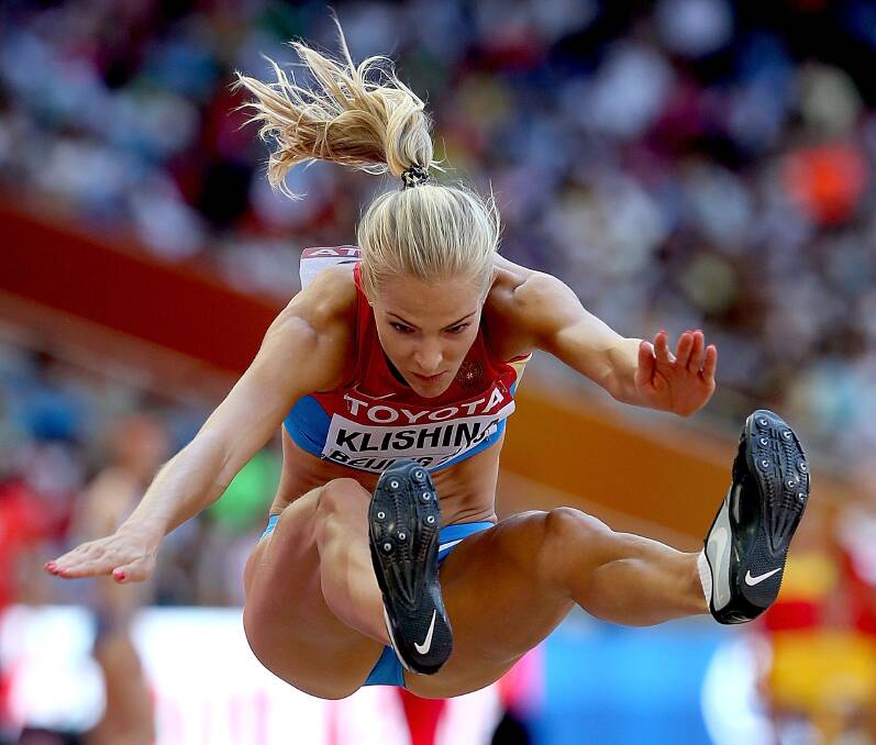 Allegiances tested: Russian long jumper Darya Klishina remains the only track and field star from her country currently eligible to compete at the Olympic Games. Picture: Getty Images