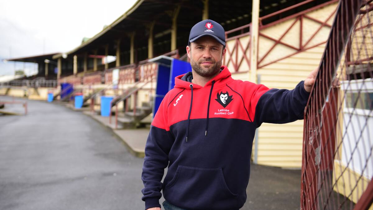 Demon double?: Latrobe coach Wade Anthony will be aiming to lead his team to back-to-back flags when they take on Ulverstone in Saturday's NWFL grand final. Picture: Paul Scambler.