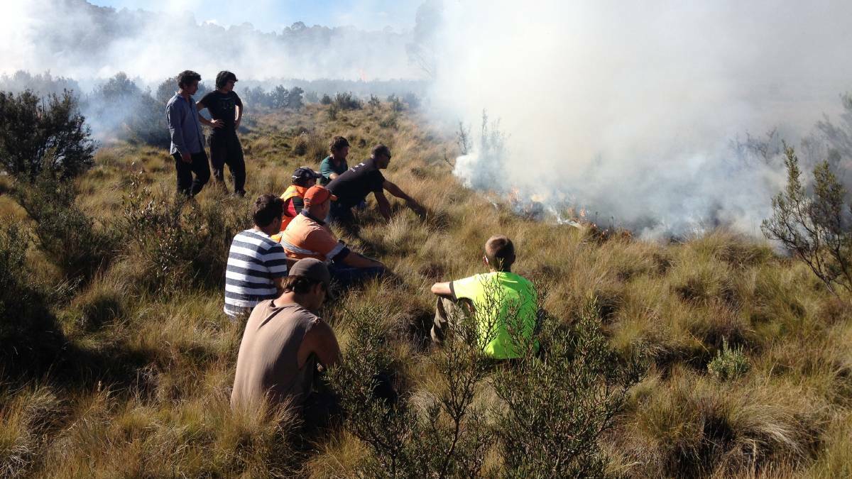 The Tasmanian Aboriginal Centre is holding a fire weekend to build their knowledge of traditional fire management. Picture: Tasmanian Aboriginal Centre