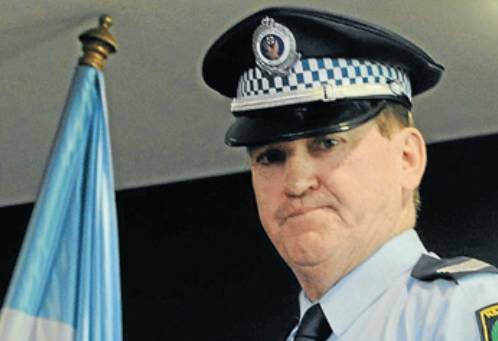 Convicted: Sergeant Anthony Kirk, pictured in November, 2013, receiving a bravery award from NSW Police. Photo: Great Lakes Advocate