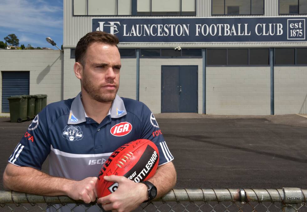 RHYTHM AND BLUES: Sam Lonergan has thrived with the responsibility of orchestrating his young Launceston team.