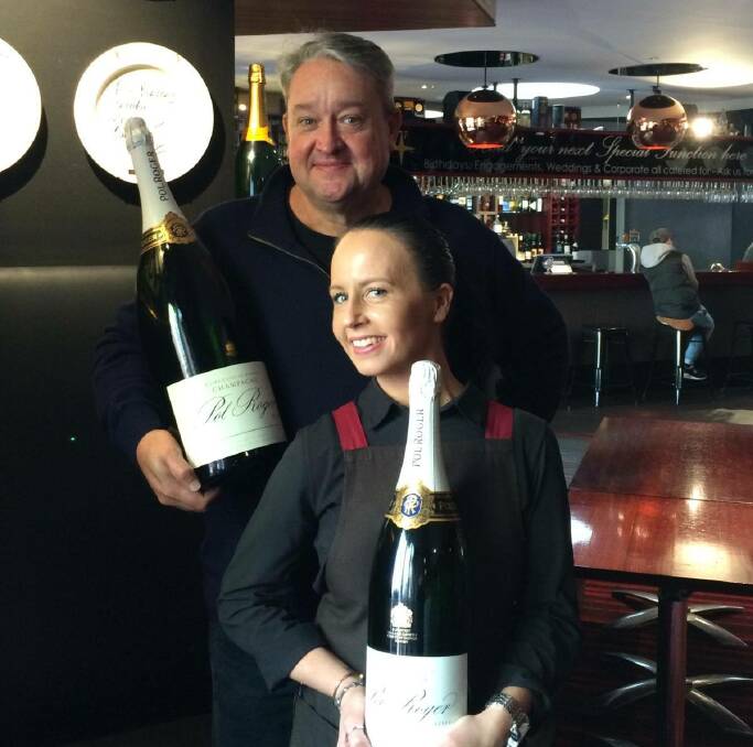 PARTY TIME: Pierre's owner Rohan Birchmore and Amanda McCoy prepare for the restaurant's 60th birthday celebrations. Picture: Supplied