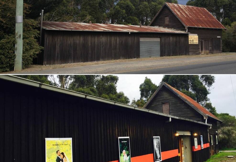 The apple shed before and after conversion. Pictures supplied