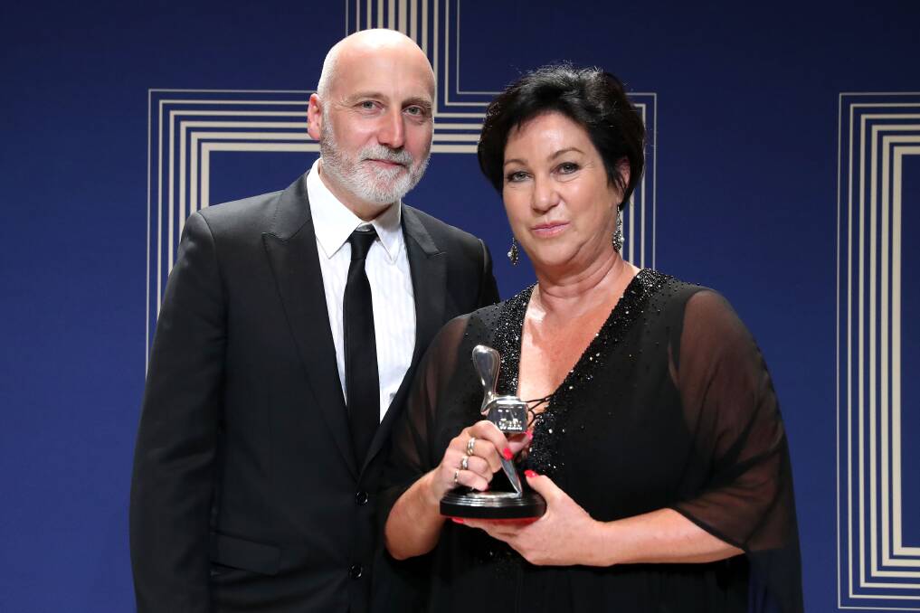 THE LOGIE INCIDENT: Vincent Sheehan and Vicki Madden's The Kettering Incident  won most outstanding miniseries or telemovie at the 59th Annual Logie Awards at Crown Palladium last month. Picture: Getty Images