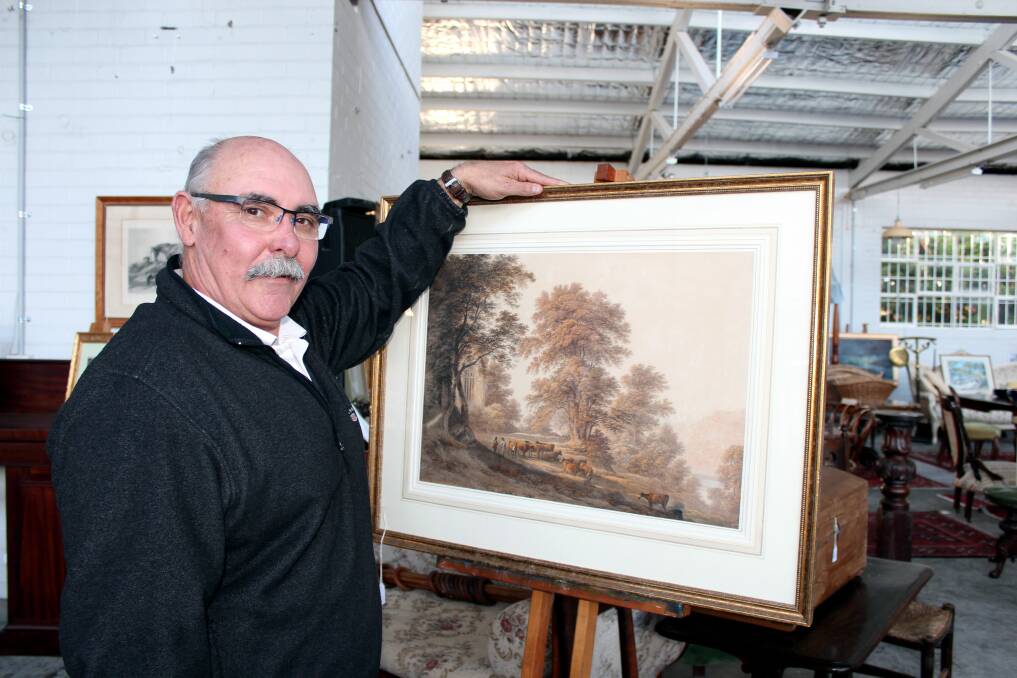 SPECIAL: John Glover's watercolour South Wingfield Manor Derbyshire is expected to go for between $8000 to $10,000.