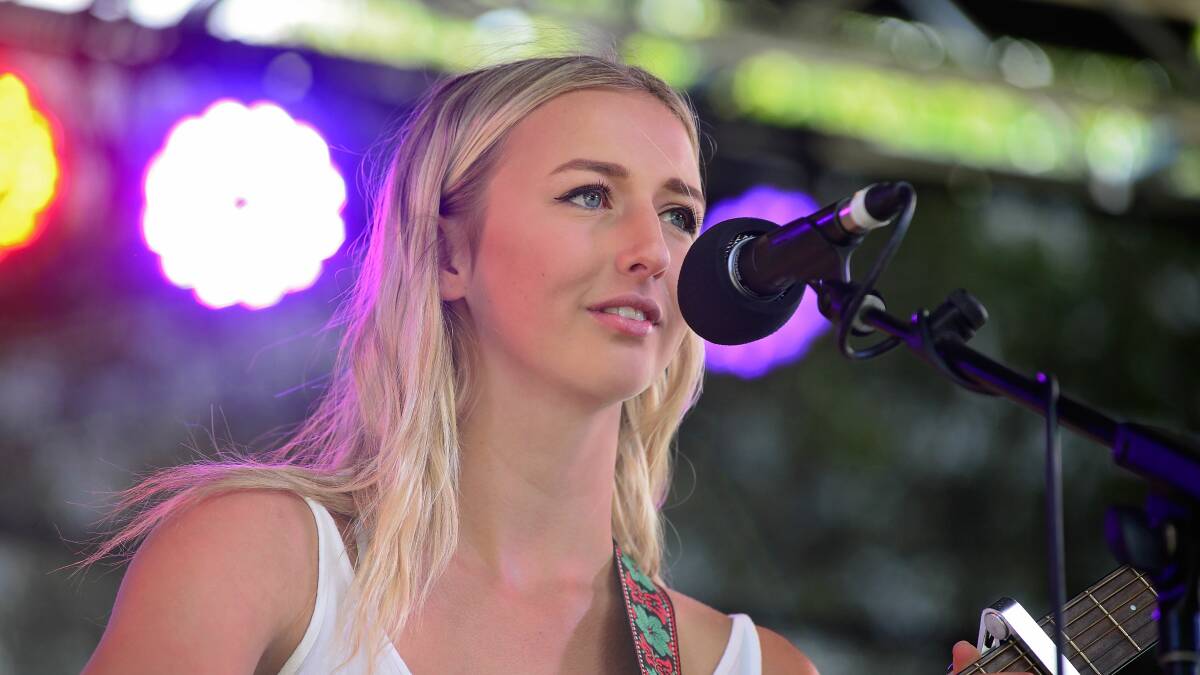 WELL-RECEIVED: Launceston musician Sophie Bodell proved a fan favourite at the Scottsdale Winter Family Festival. 