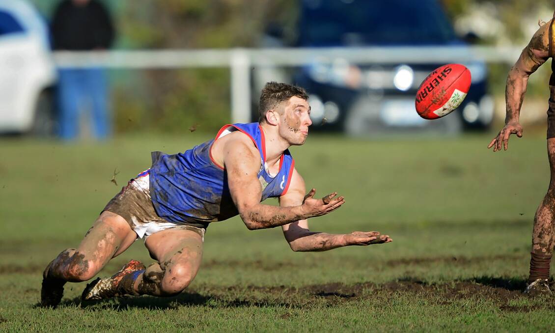 PEAKING: Lilydale midfielder Thane Bardenhagen played his best game for the season last weekend, kicking six in a best-on-ground performance. 