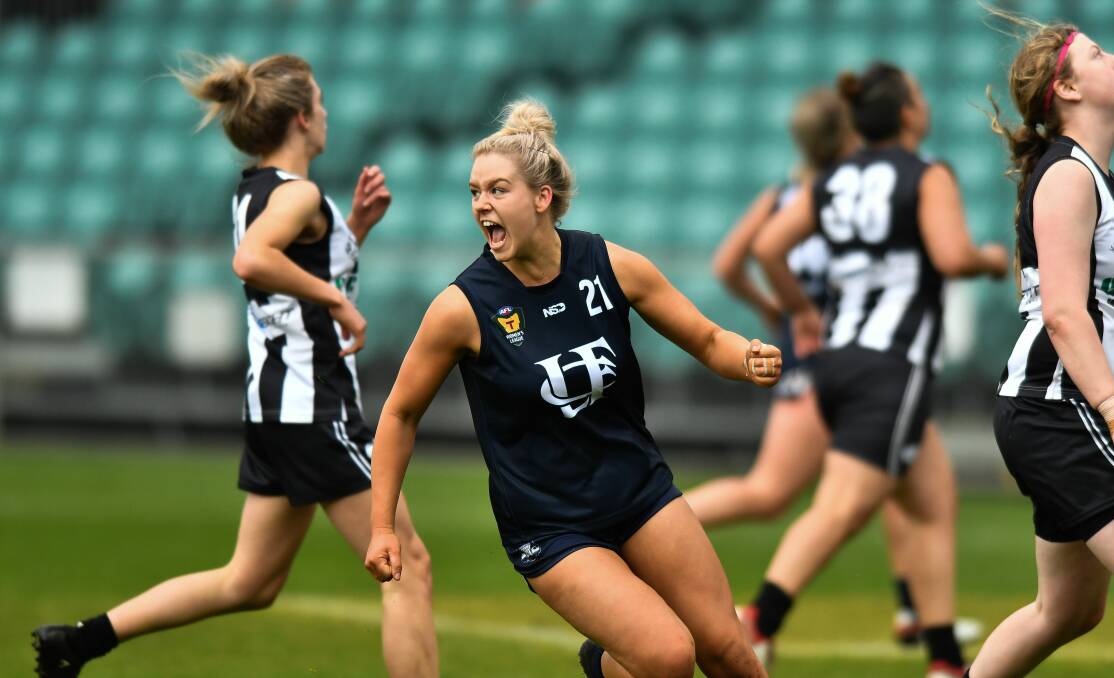 HILL CLIMB: Georgia Hill is hoping to be drafted to an AFLW club after taking up the game three years ago. 