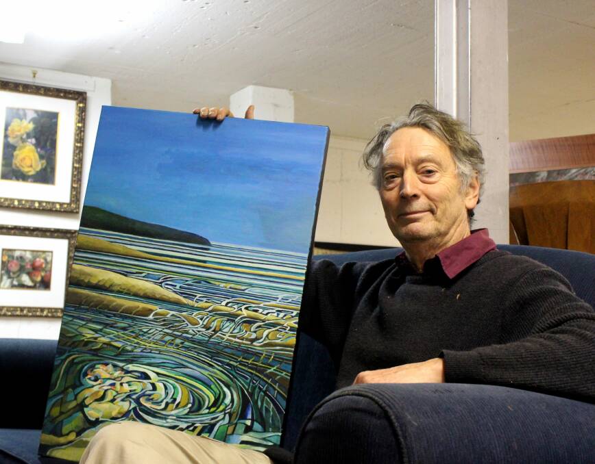 ON SHOW: Launceston artist Richard Crabtree will exhibit in Deloraine's Elemental Art Space in July. The exhibition showcases a selection of Tasmanian landscapes painted over the past five years. Picture: Hamish Geale