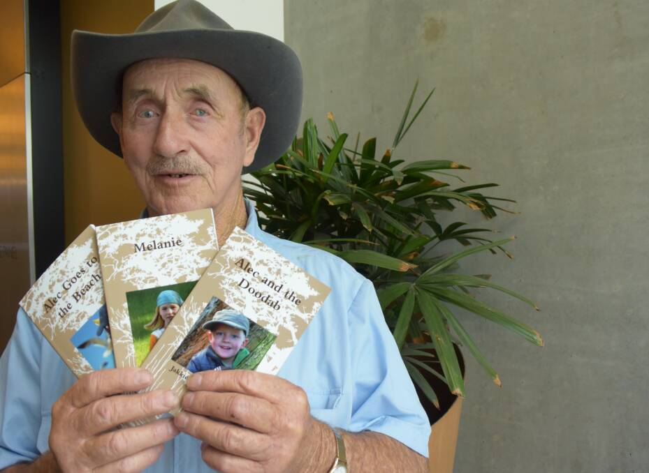LIFELONG DREAM: Lilydale author Alf Mundy has published 19 books since writing his first story in the 1970s. Mundy says the pseudonym Jakkie Trickadoodle "just came to him". Picture: Matt Maloney